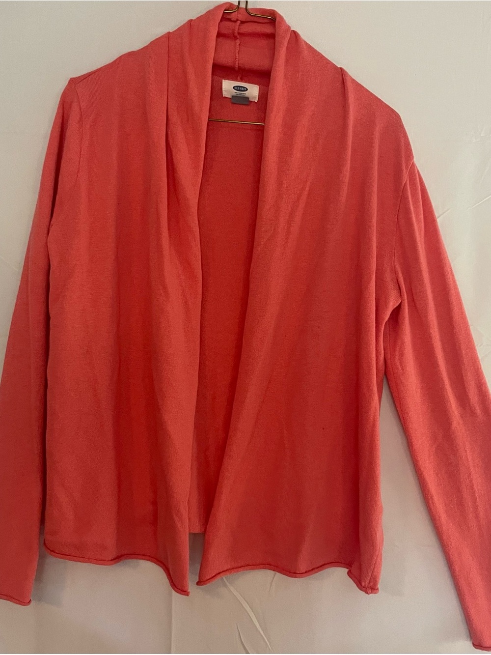 Old Navy Coral Open-Front Cardigan